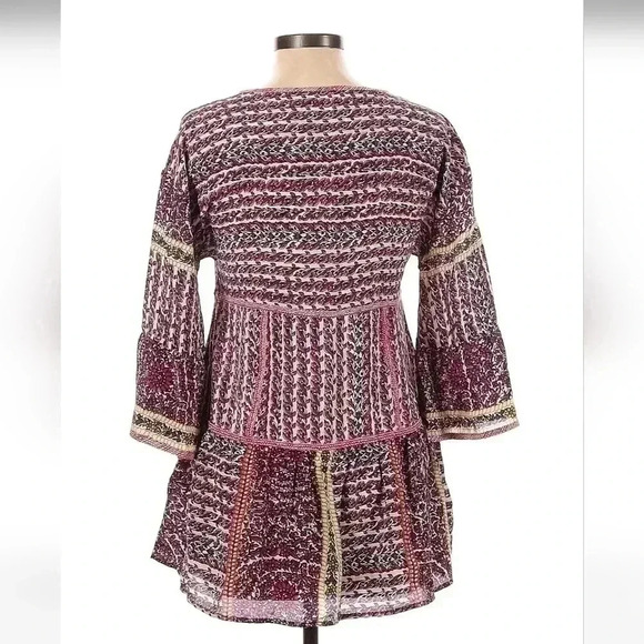 NWOT Anthropologie Maeve Lilyana Tiered Silk Blouse XS - Picture 4 of 7